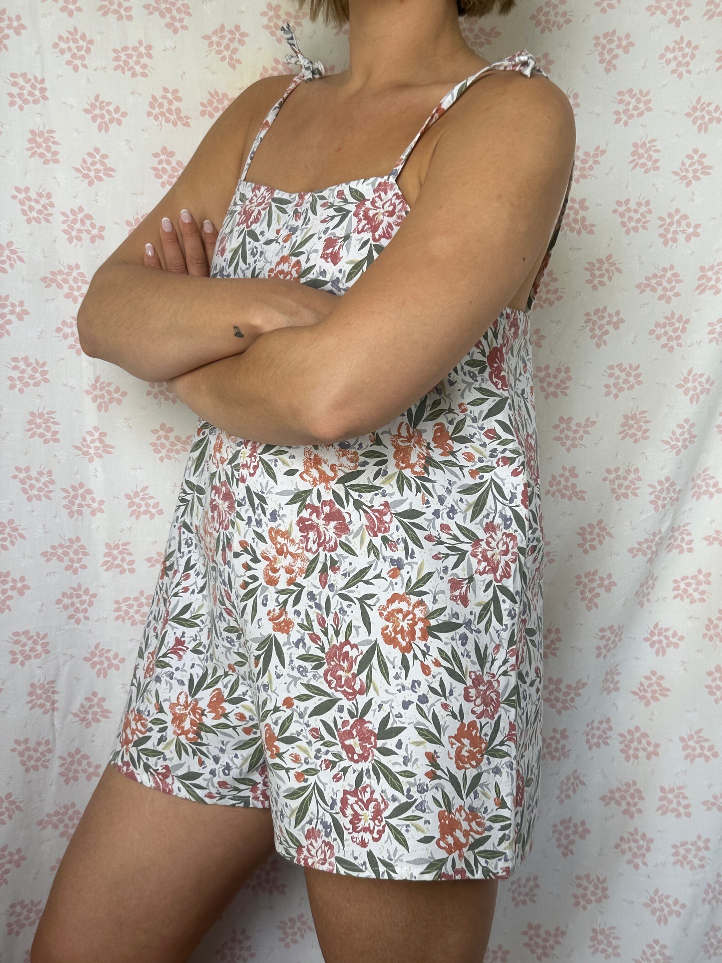 Combishort Fleurs Vert