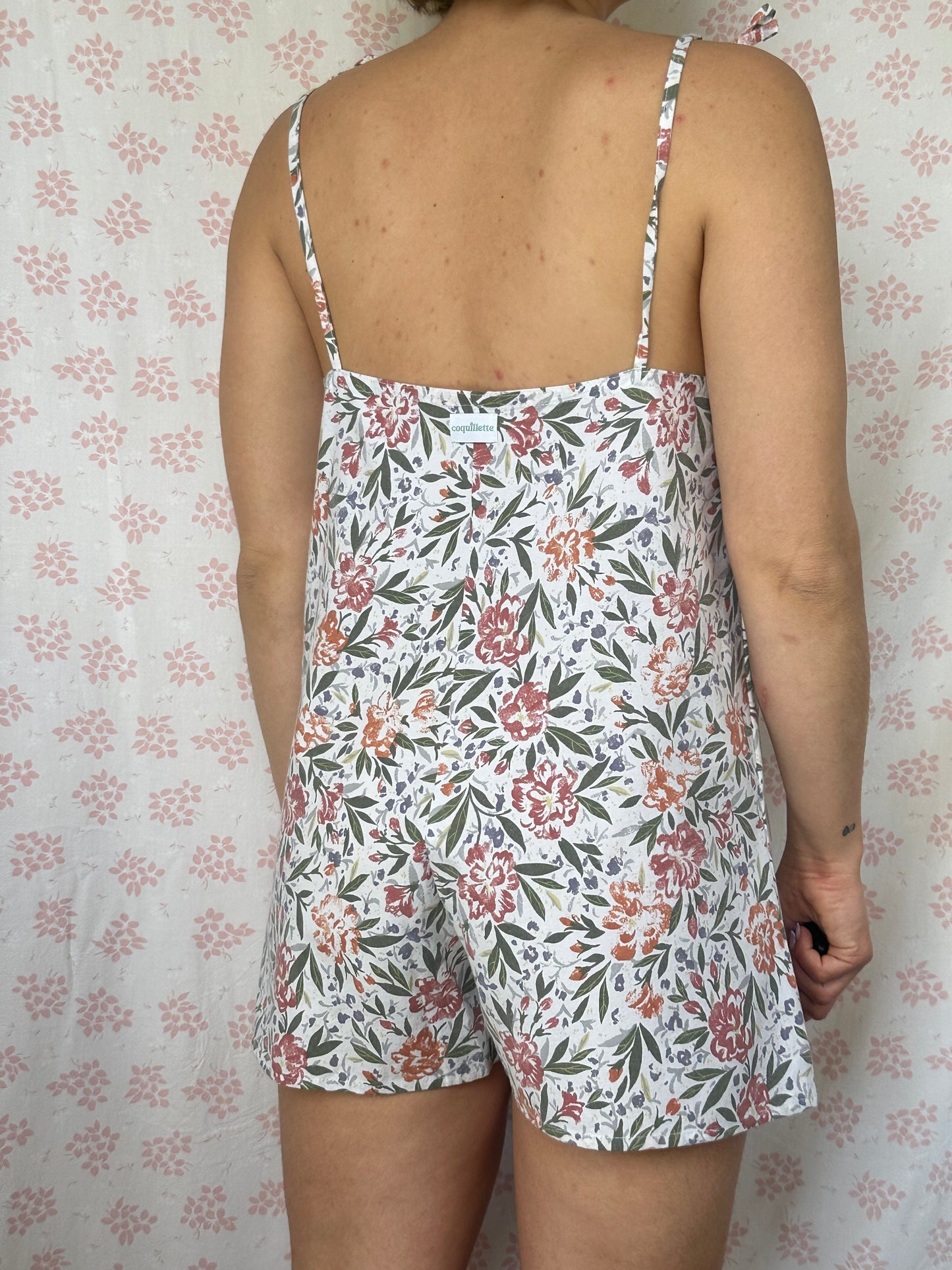 Combishort Fleurs Vert