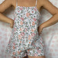 Combishort Fleurs Vert