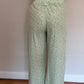 Pantalon Fleurs Verte