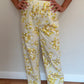 Pantalon Jaune Fleurs