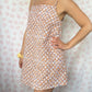 Robe Bretelle Fleurs Bleu Orange