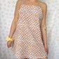 Robe Bretelle Fleurs Bleu Orange