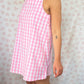 Robe Bretelle Vichy Rose