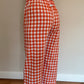 Pantalon Vichy Orange