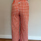 Pantalon Vichy Orange