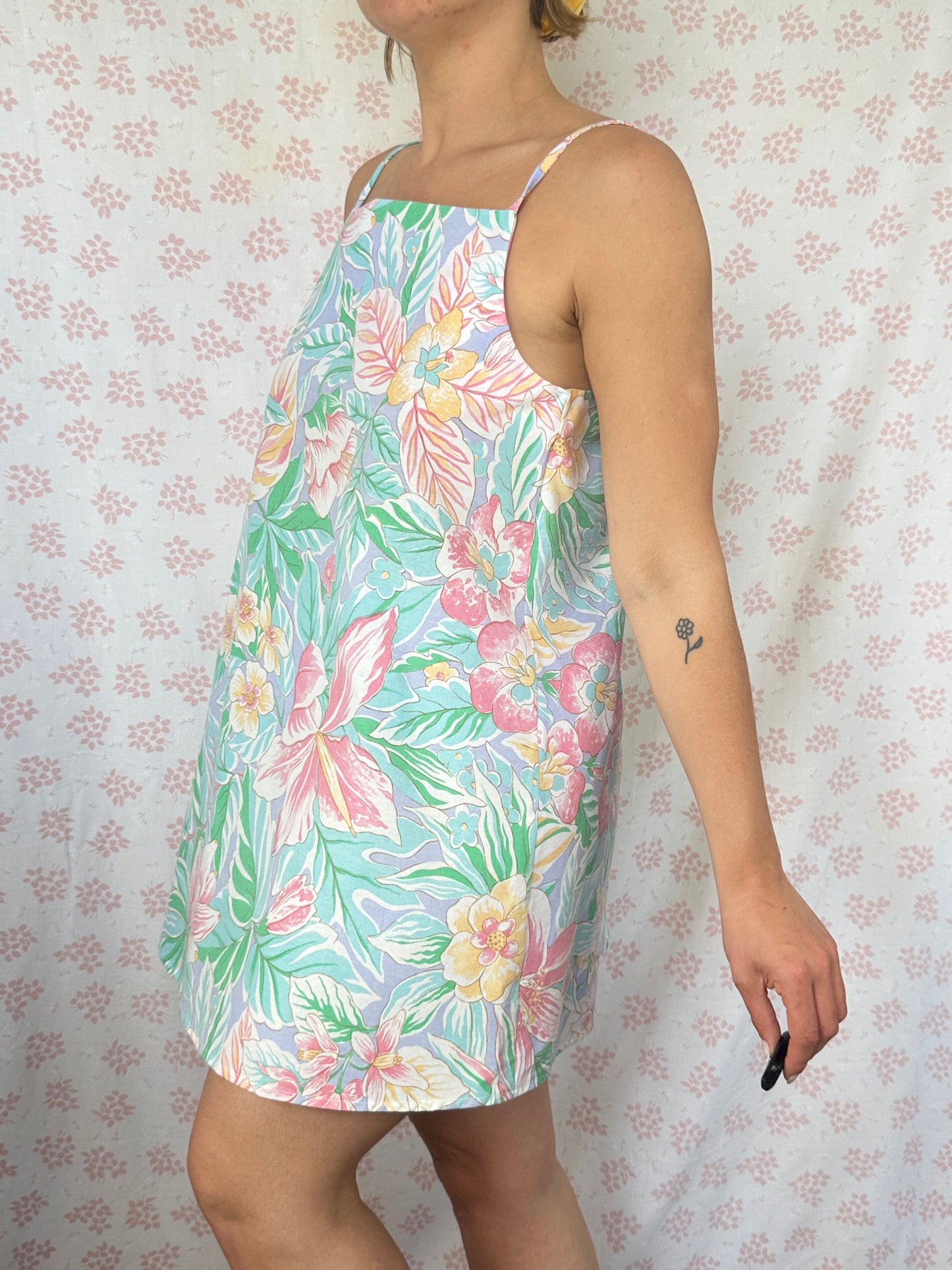 Robe Bretelle Fleurs