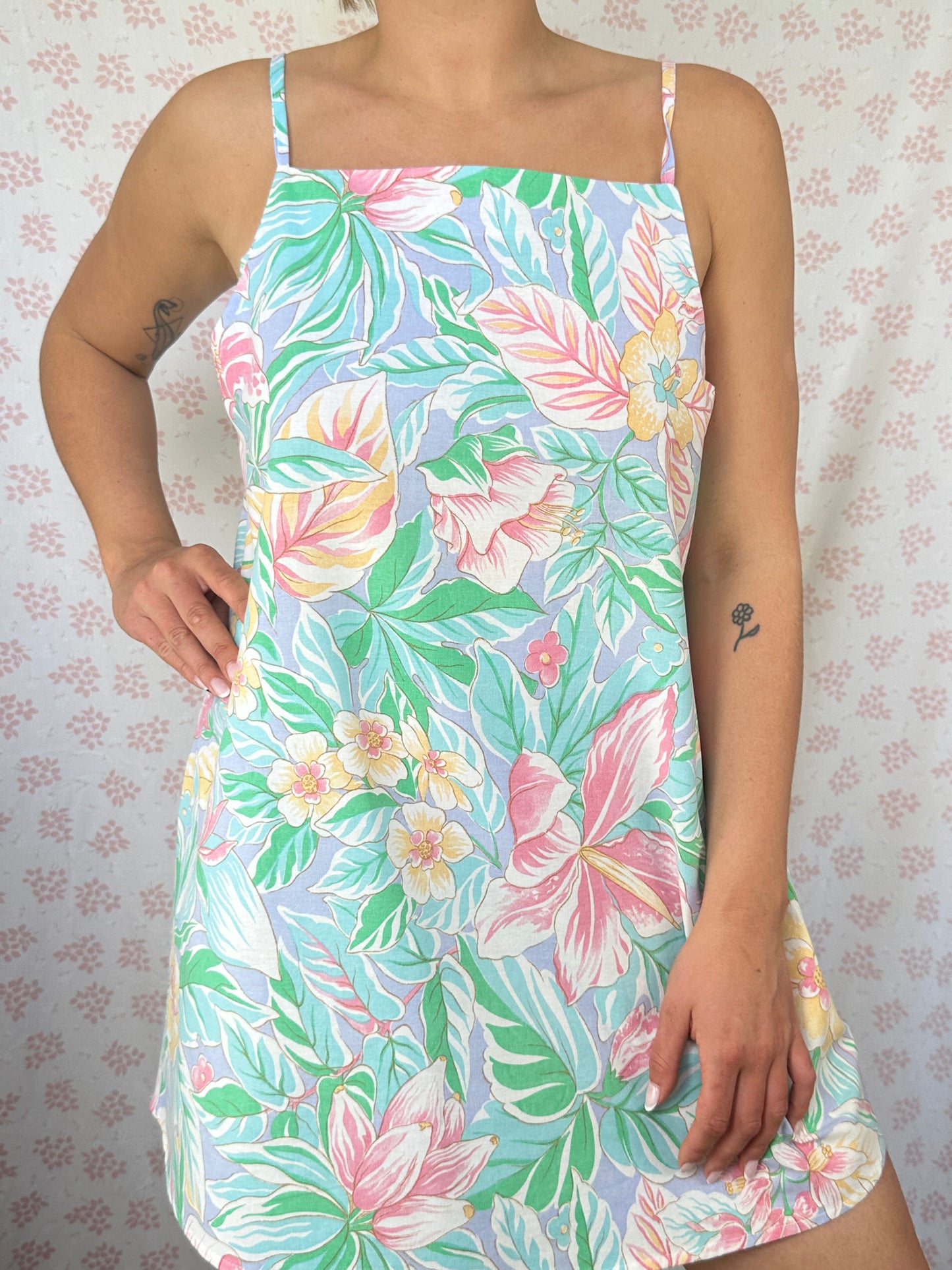 Robe Bretelle Fleurs