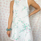 Robe Col Blanc Fleurs