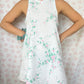 Robe Col Blanc Fleurs