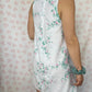 Robe Col Blanc Fleurs