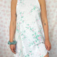 Robe Col Blanc Fleurs