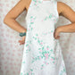 Robe Col Blanc Fleurs