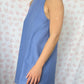 Robe Col Uni Bleu