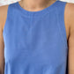 Robe Col Uni Bleu