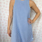 Robe Col Rayé Bleu