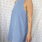 Robe Col Rayé Bleu