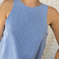 Robe Col Rayé Bleu