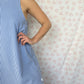 Robe Col Rayé Bleu