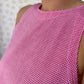 Robe Col Vichy Framboise