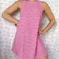 Robe Col Vichy Framboise