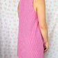 Robe Col Vichy Framboise