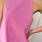 Robe Col Vichy Framboise