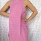 Robe Col Vichy Framboise