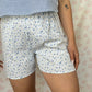 Short Fleurs Bleu