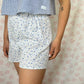 Short Fleurs Bleu