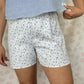 Short Fleurs Bleu