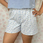 Short Fleurs Bleu