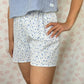 Short Fleurs Bleu