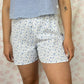 Short Fleurs Bleu