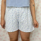 Short Fleurs Bleu