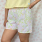 Short Fleurs Rose et Vert