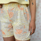 Short Motifs et Fleurs Jaune