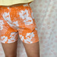 Short Fleurs Orange