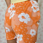 Short Fleurs Orange
