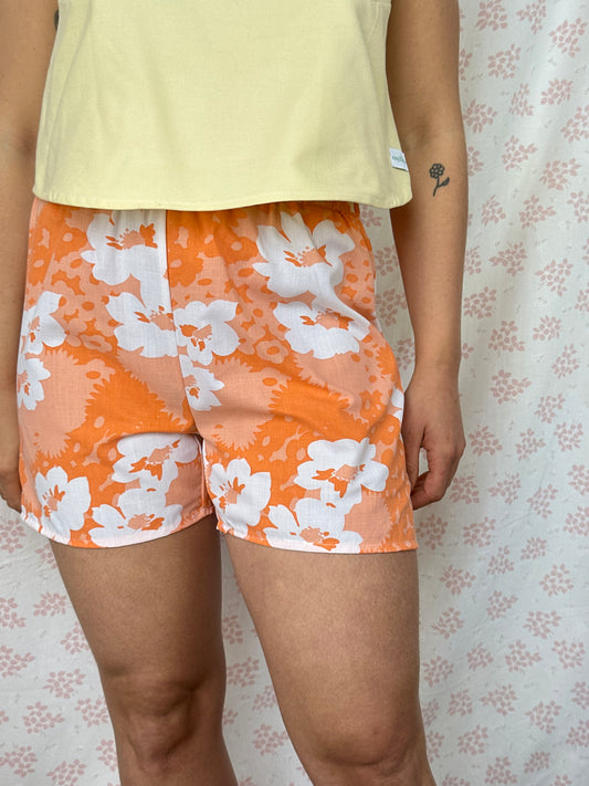 Short Fleurs Orange