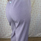 Pantalon Vichy Violet