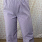 Pantalon Vichy Violet