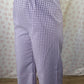 Pantalon Vichy Violet