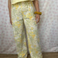 Pantalon Fleurs Jaune