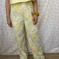 Pantalon Fleurs Jaune
