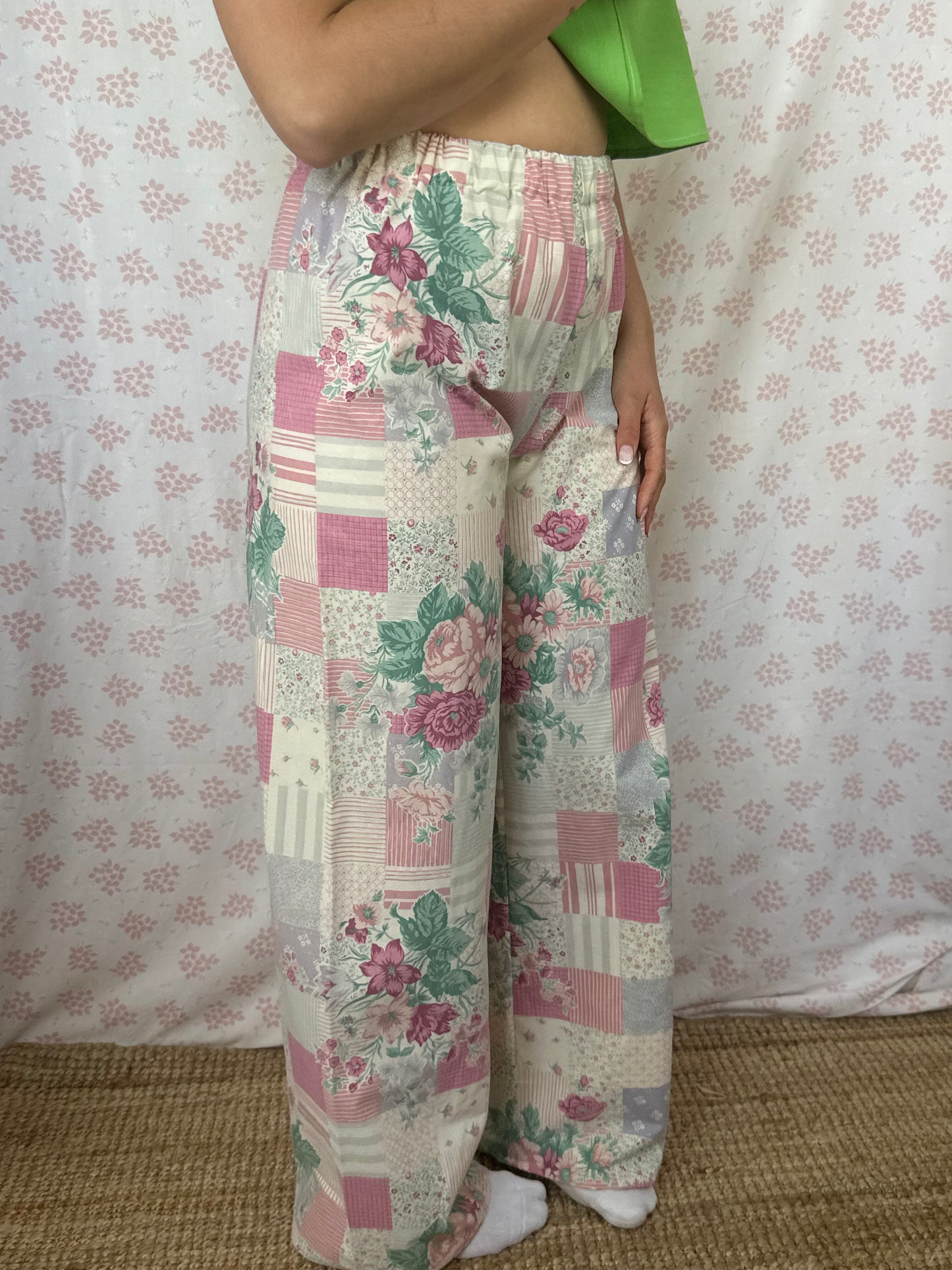 Pantalon Motifs et Fleurs