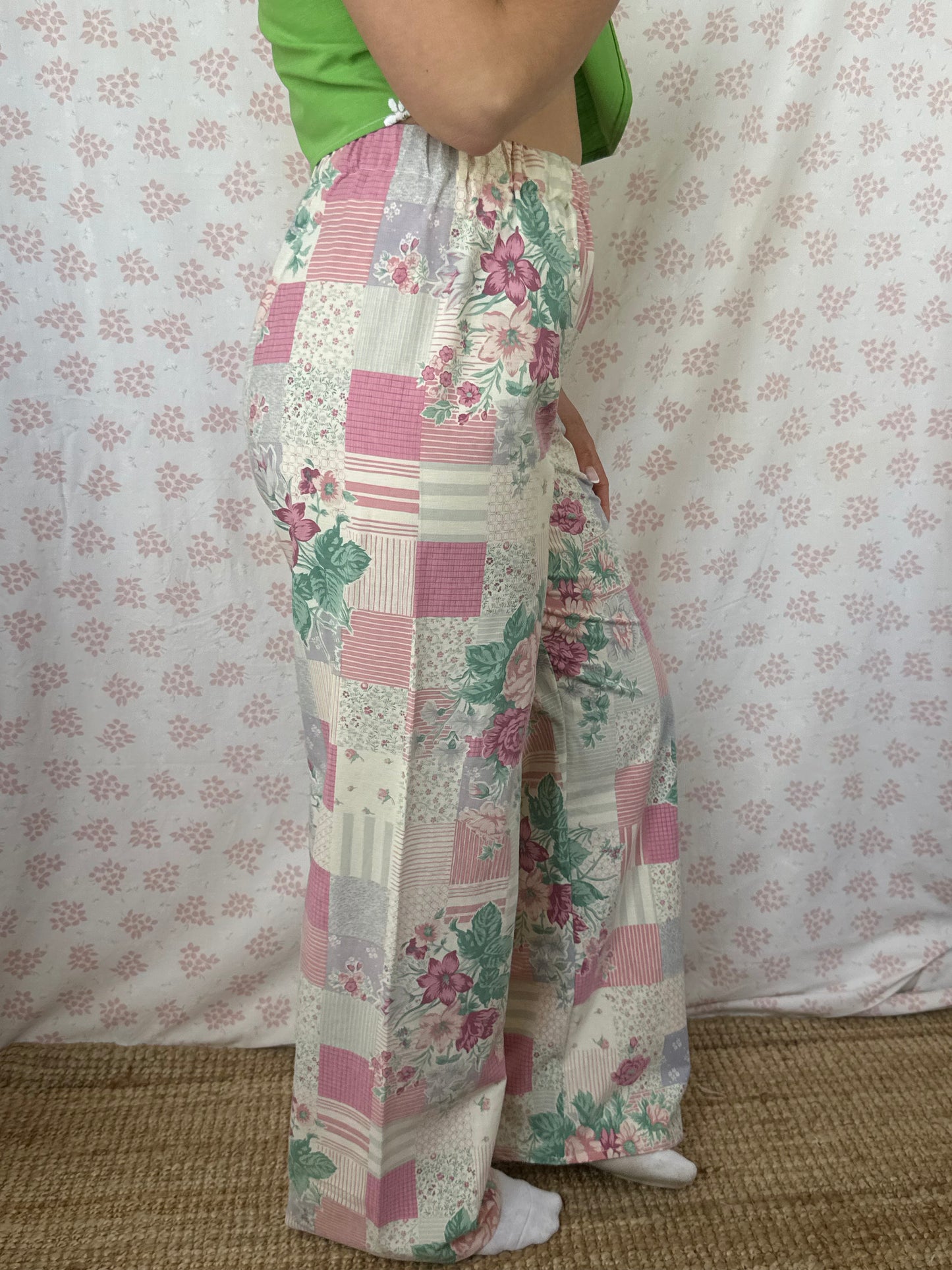 Pantalon Motifs et Fleurs