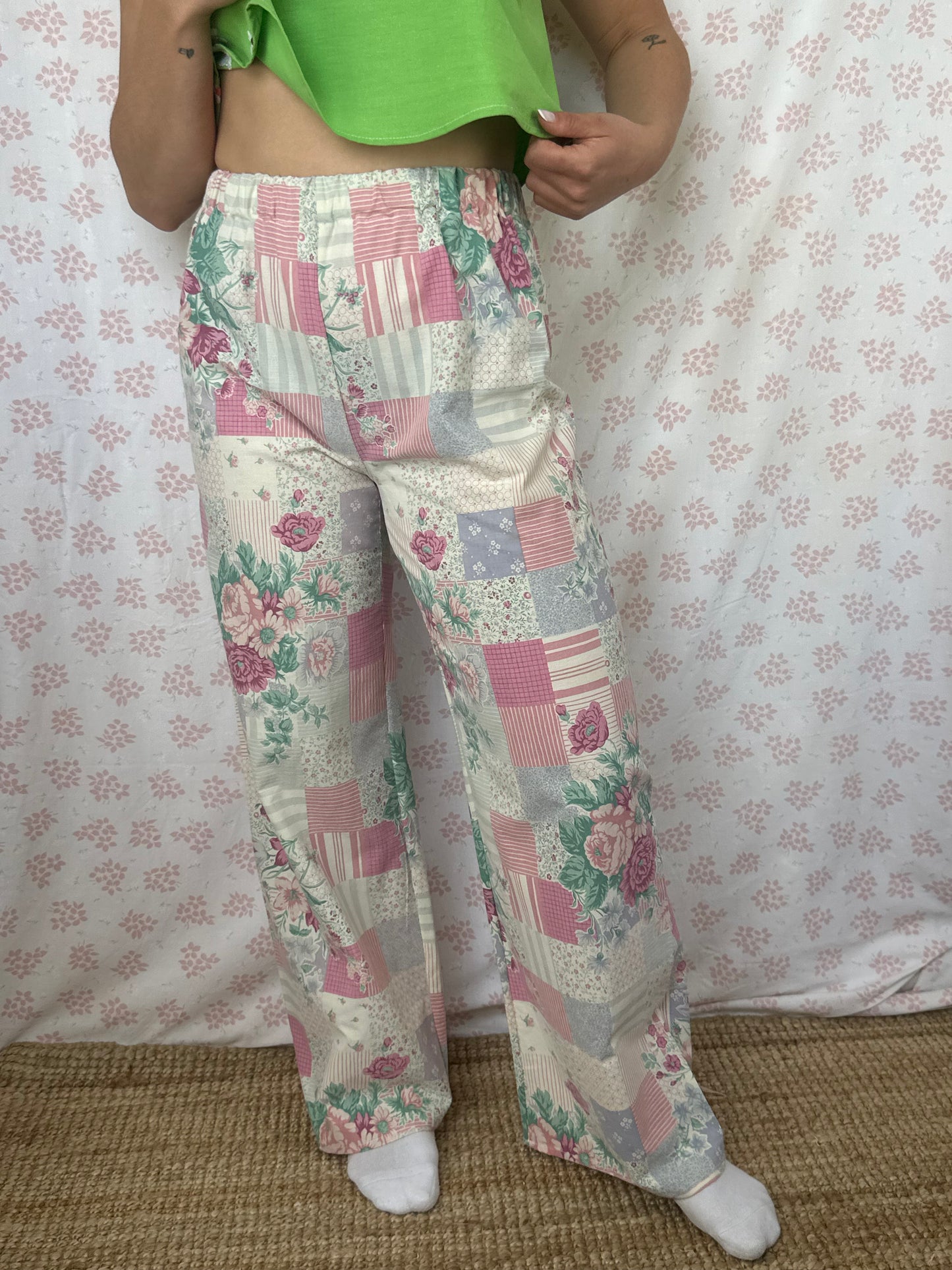 Pantalon Motifs et Fleurs
