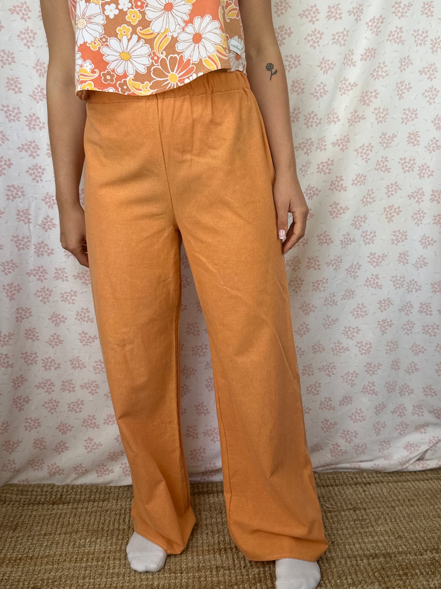 Pantalon Uni Orange