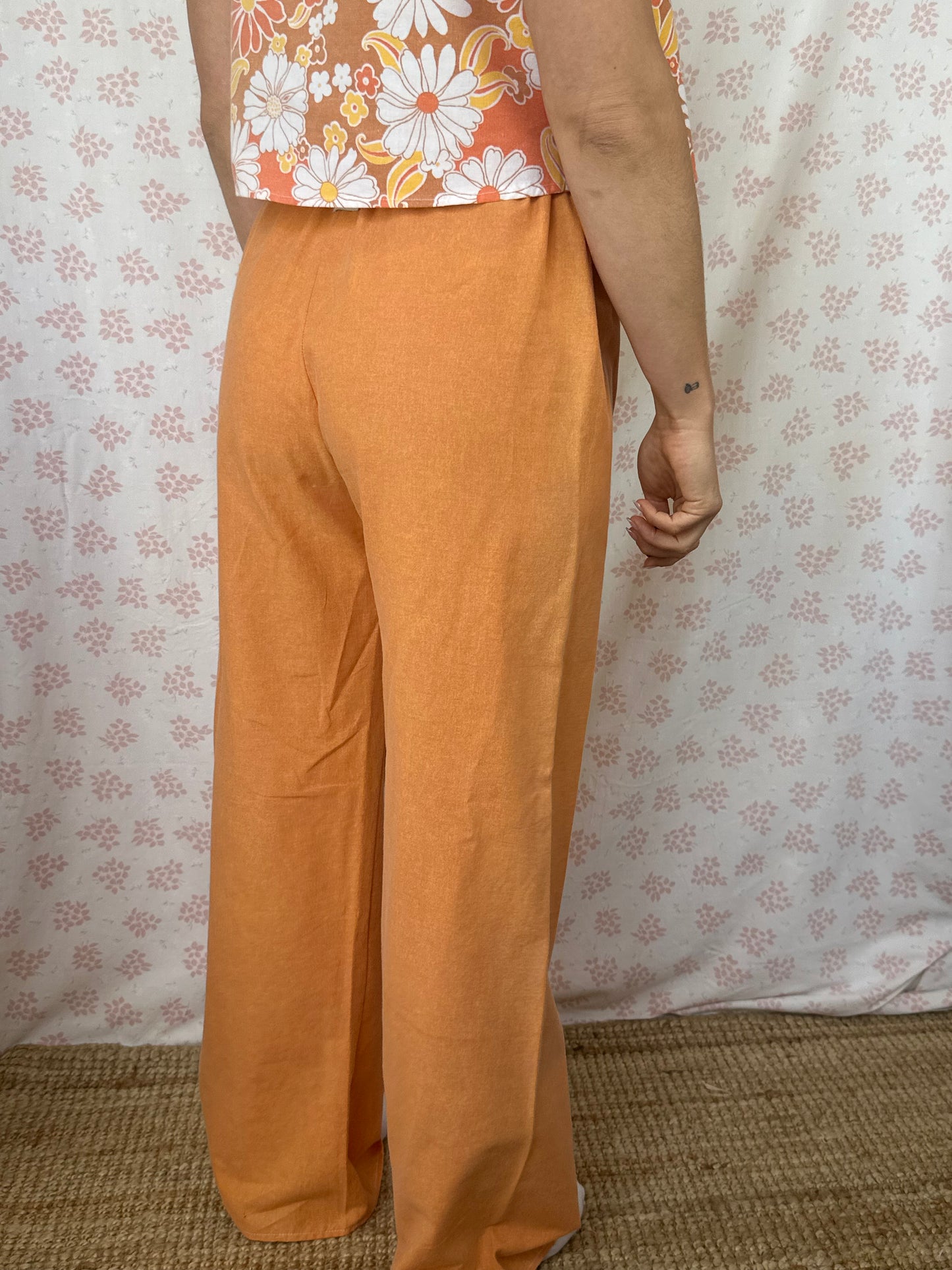 Pantalon Uni Orange